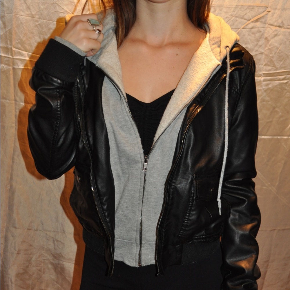 Obey leather jacket